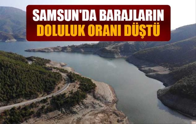 Samsun'da barajların doluluk oranı düştü