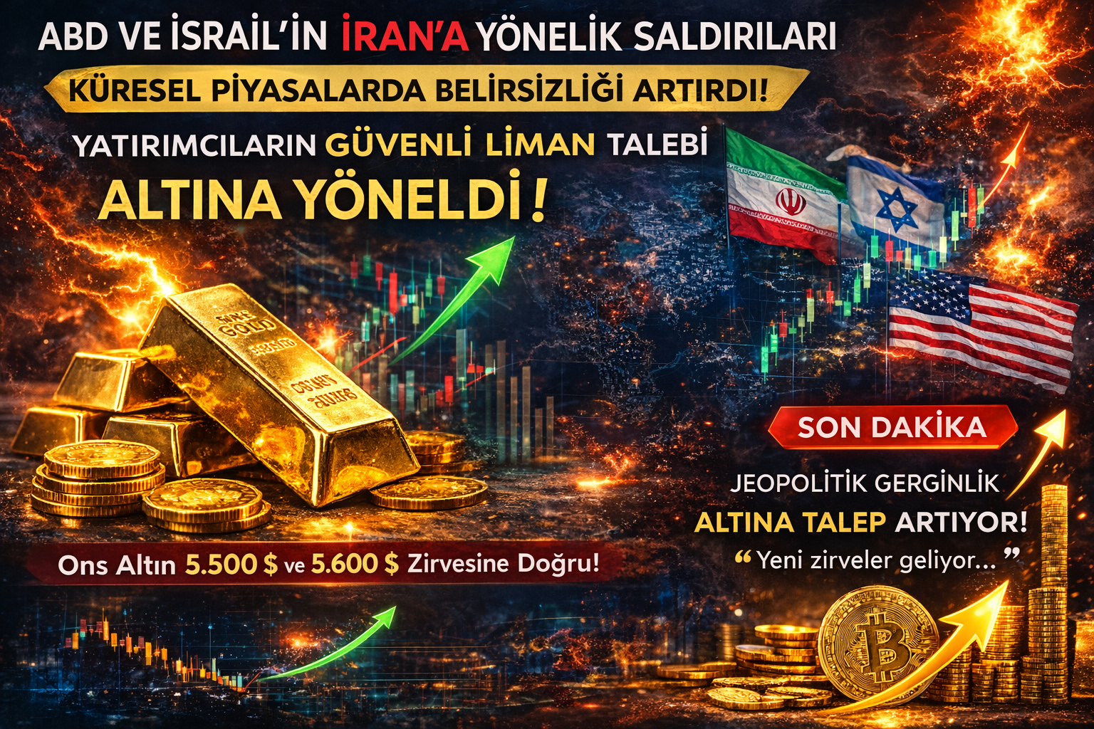 İran Savaşı Altını Uçurdu