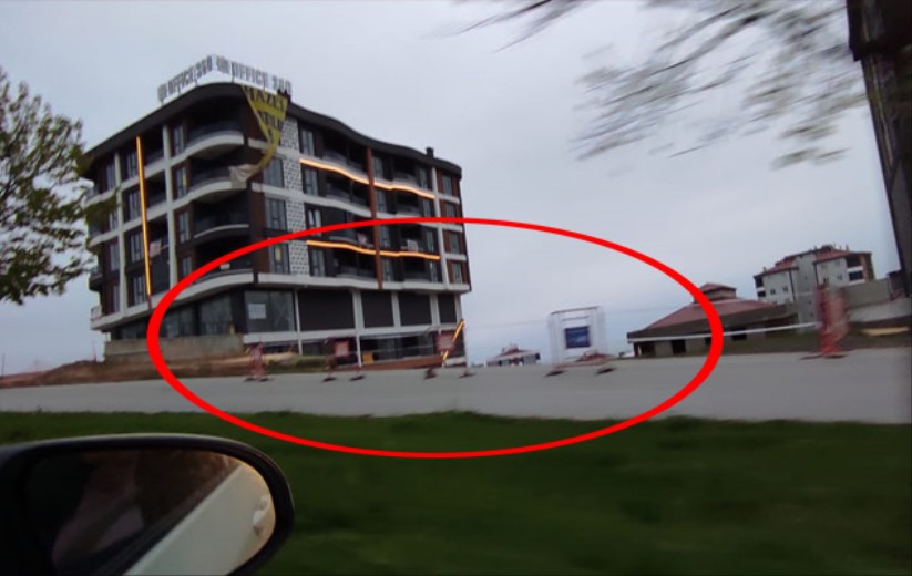 Samsun'da yol çöktü! 