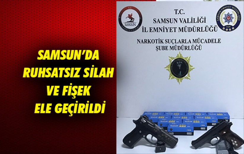 Samsun'da Ruhsatsız Silah ve Fişek Ele Geçirildi
