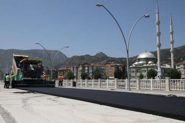 Amasya Belediyesi, asfalt çalışmalarını tam gaz sürdürüyor - Amasya haber