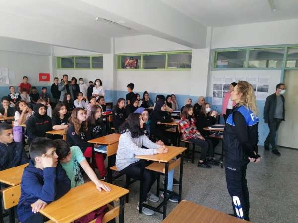 Polisten öğrencilere bilgilendirme - Sinop haber
