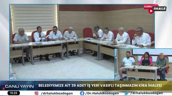 Tarsus Belediyesinin 39 iş yerinin kira ihalesi canlı yayınla yapıldı - Mersin haber