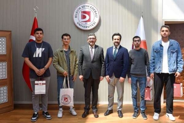 Başarılı genç sporcu Bilgin'e Rektörü Kaplancılı'dan tebrik
