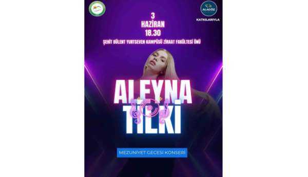 Iğdır Üniversitesi, Aleyna Tilki konserini tepkiler üzerine iptal etti