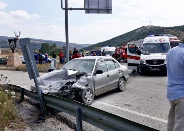 Sungurlu'daki trafik kazası1 ölü, 3 yaralı