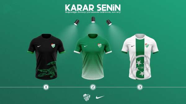 Bursaspor'un yeni sezon formalarını taraftar seçecek