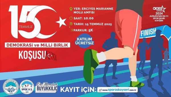 Büyükşehir Spor AŞ'den demokrasi içim anlamlı koşu