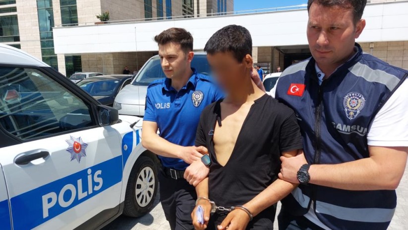 Samsun'da gasp zanlısı adliyenin duvarlarını yumruklayınca yakayı ele verdi