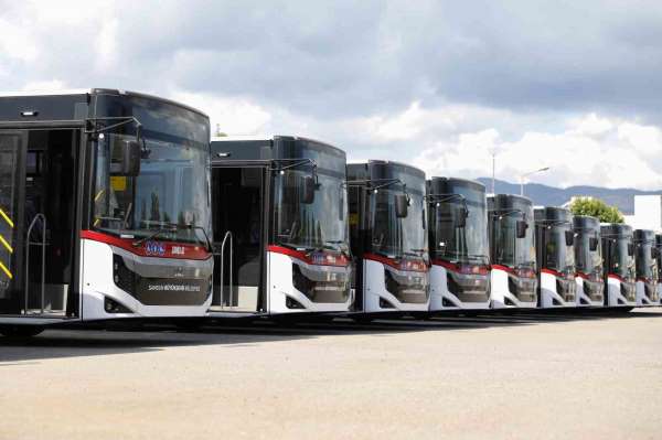 Samsun'un toplu taşıma filosuna 15 yeni otobüs