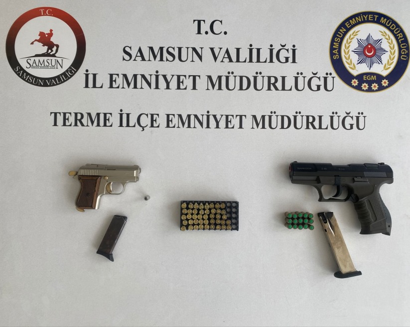 Samsun'da silah operasyonu