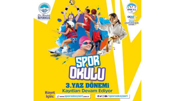 Büyükşehir'in yoğun ilgi gören 3'üncü Yaz Dönemi Spor Okulları kayıtları devam ediyor