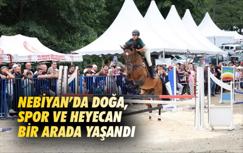 Nebiyan'da doğa, spor ve heyecan bir arada yaşandı