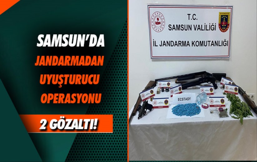 Samsun'da jandarmadan uyuşturucu operasyonu: 2 gözaltı