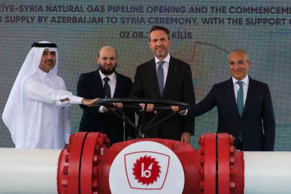 Azerbaycan gazının Türkiye üzerinden Suriye'ye ihracatı başladı