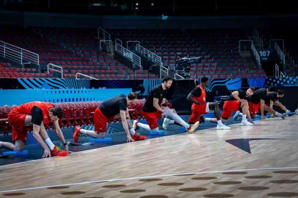 A Milli Erkek Basketbol Takımı, Sırbistan maçı hazırlıklarını sürdürdü