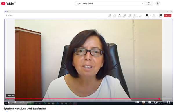 Uşak Üniversitesi'nden 1 Eylül Uşak'ın Kurtuluş yıldönümü konferansı