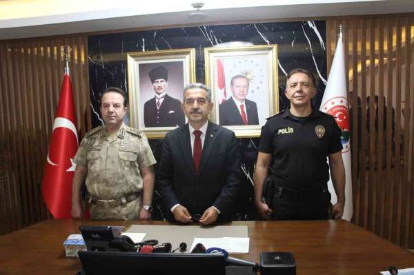 Vali Ekici: ''Şehrimizde terör örgütü mensubu bulunmamaktadır'