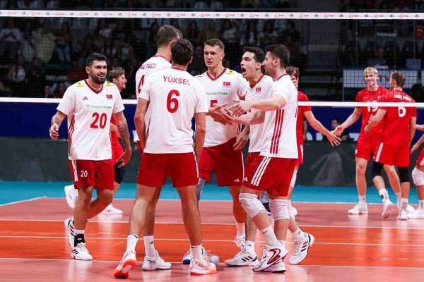 A Milli Erkek Voleybol Takımı, hazırlık maçında Danimarka'yı mağlup etti