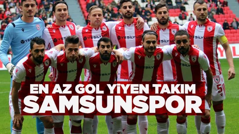 En az gol yiyen takım Samsunspor oldu!