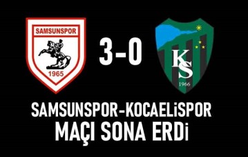 Yılport Samsunspor-Kocaelispor maçı 