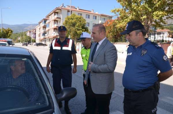 Kargı'da 'Yaya Geçidi Nöbeti' uygulaması 
