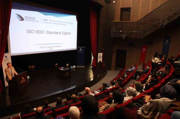 Düzce Üniversitesi'nden kalite yönetim sistemi standardı eğitimi