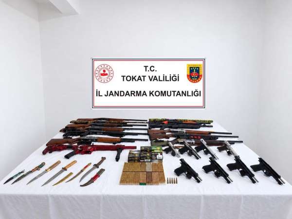 Tokat'ta silah kaçakçılığı operasyonunda 29 kişi gözaltına alındı