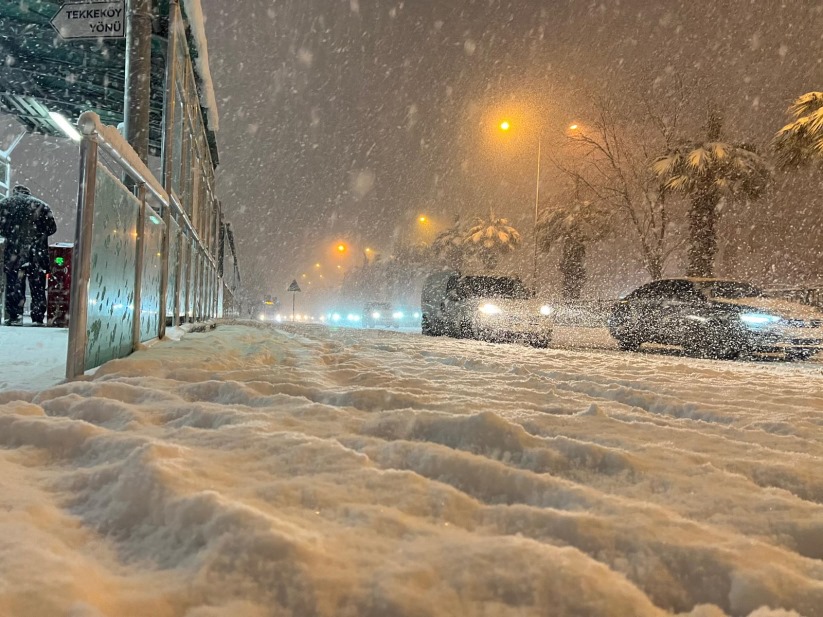 Samsun'da yoğun kar yağışı