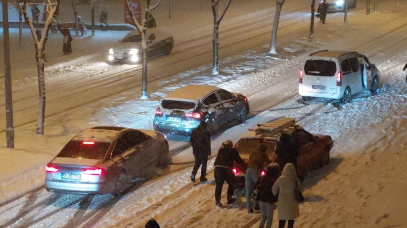 Samsun'da yoğun kar yağışı