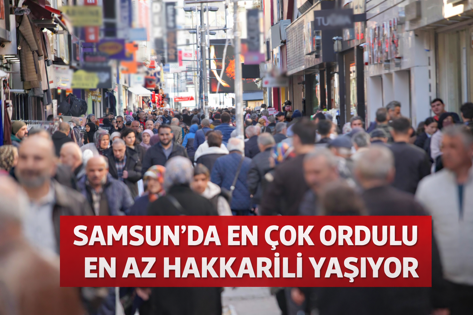 Samsun'da en çok Ordulu, en az Hakkarili yaşıyor