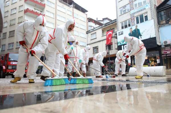 Fatsa Belediyesi'nden dezenfekte çalışmaları 