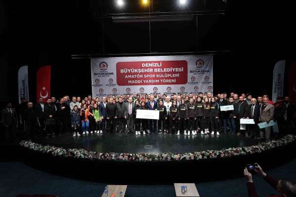 Denizli'de 191 amatör spor kulübüne 3.3 milyon TL'lik can suyu