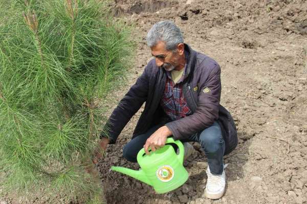 Deprem şehitlerinin hatıraları Manisa'daki ormanda yaşatılacak