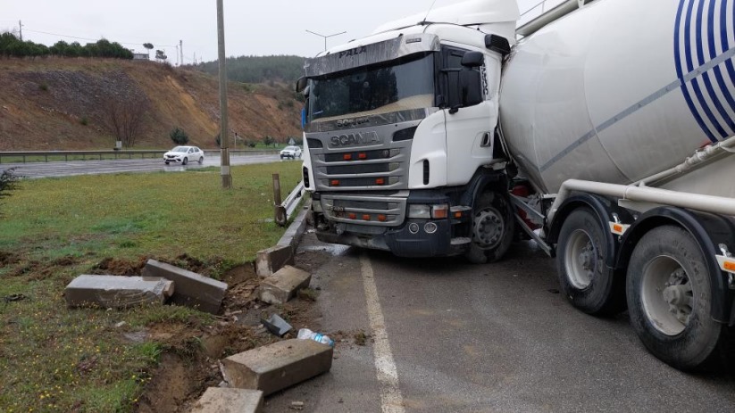 Samsun'da tanker ile otomobil çarpıştı: 1 yaralı