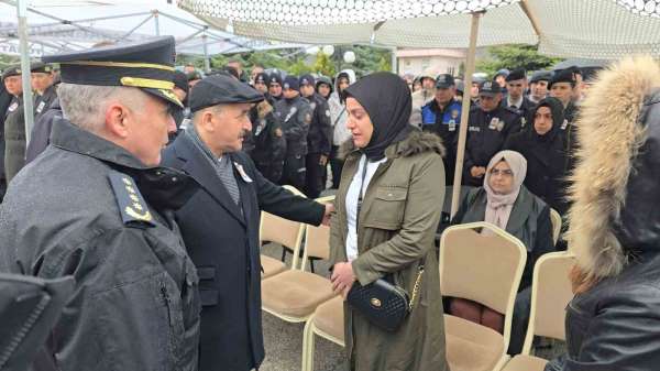 Tokat'ta kalp krizi sonucu vefat eden polis memuru için tören düzenlendi