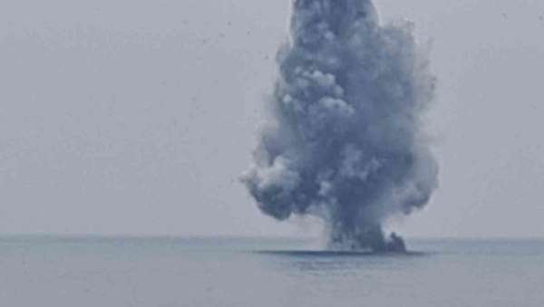 Ordu'da kıyıya vuran insansız deniz aracı imha edildi