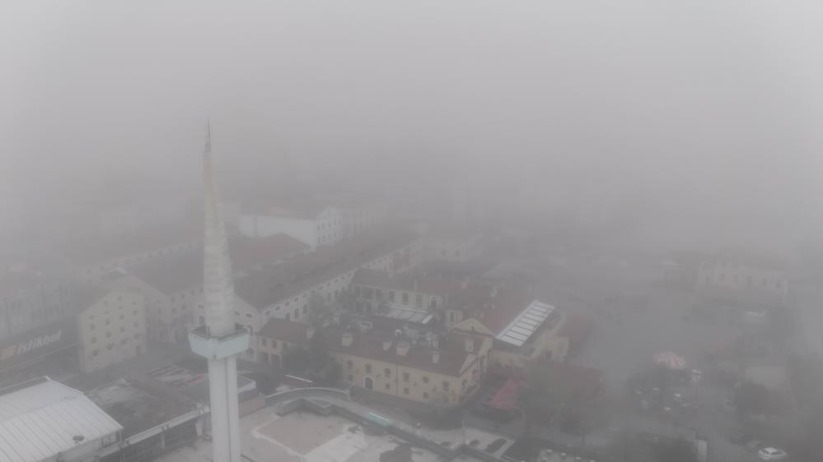 Samsun'da yoğun sis: Göz gözü görmüyor