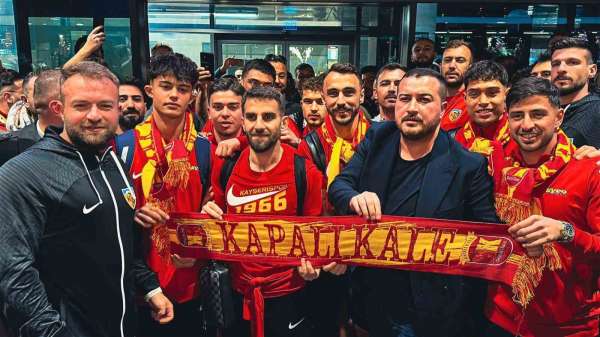Kayserispor'a coşkulu karşılama