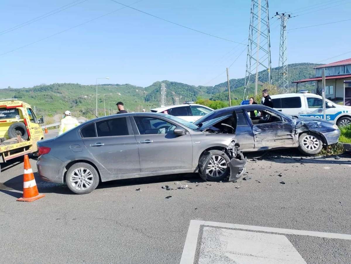 Ordu'da trafik kazası: 2 yaralı