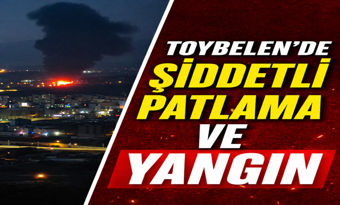 Samsun Toybelen'de patlama ve yangın