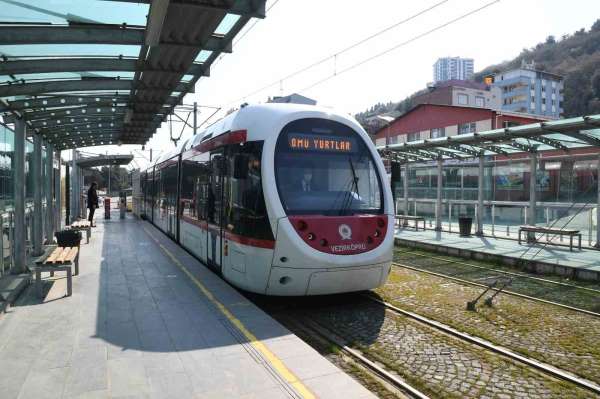Samsun'da tramvaylar 4 ayda 7 milyon 350 bin yolcu taşıdı