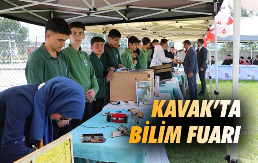 Samsun Kavak'ta bilim fuarı