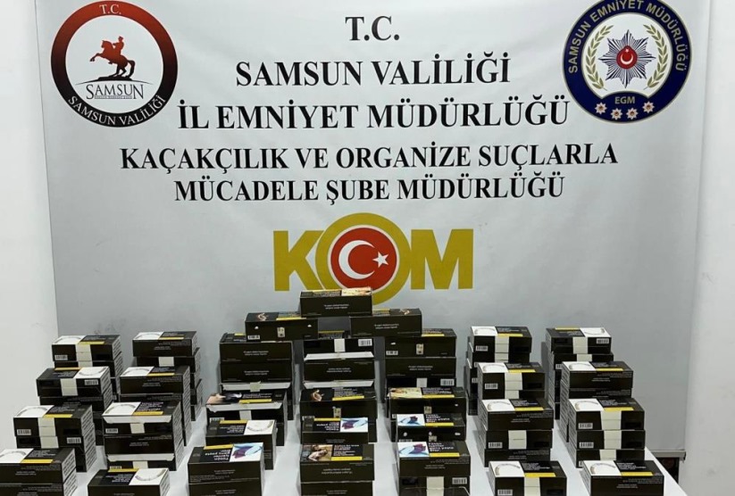 Samsun'da kaçak makaron operasyonu: 18 bin adet makaron ele geçirildi