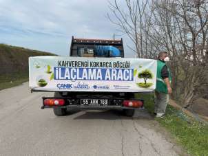 Canik'te 30 mahallede bin 487 alan ilaçlandı