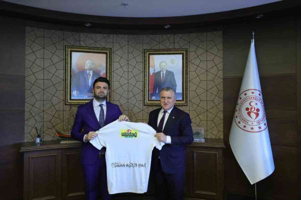 Enes Çelik'ten Gençlik ve Spor Bakanı'na teşekkür ziyareti
