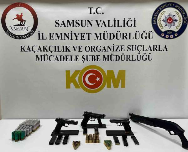 Samsun'da ruhsatsız silah operasyonu