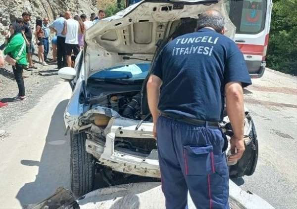 Tunceli'de kaza: 3 yaralı