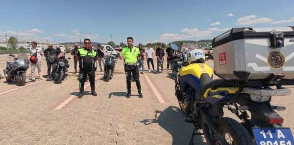 En çok motosiklet kazasının yaşandığı Bilecik'te sürücülerine uygulamalı eğitim verildi