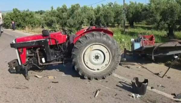 Bursa'da traktör kazası: 2 yaralı